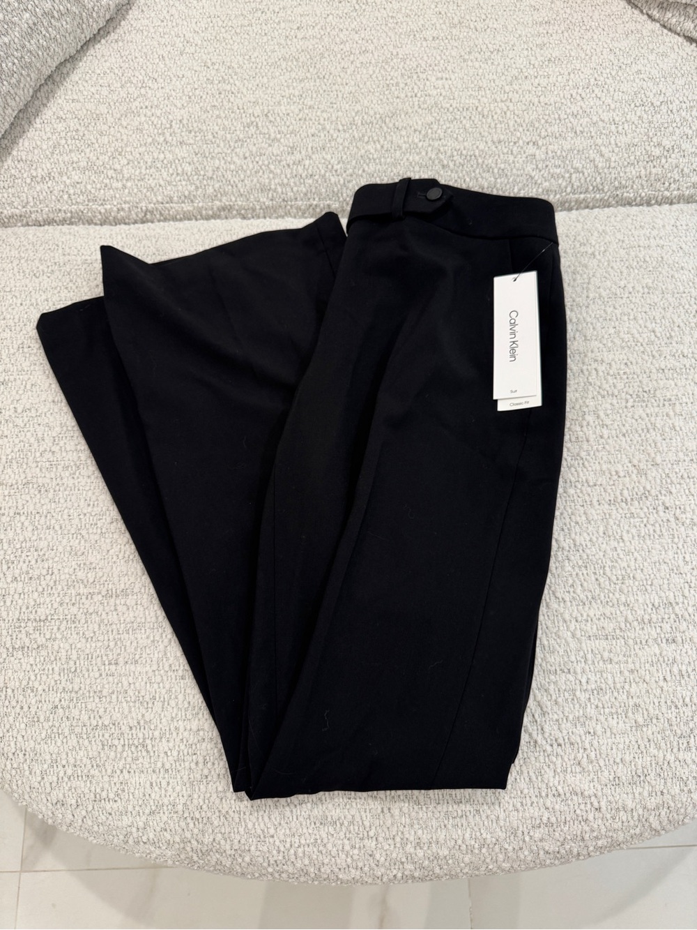 NWT Calvin Klein Black Classic Fit Pants